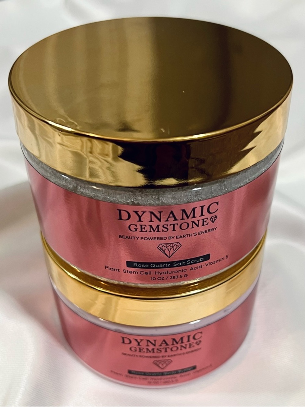 Dynamic Gemstone Rose Quartz SALT SCRUB & BODY BUTTER